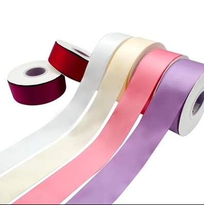 Harga yang bagus E-magic Custom Double Faced Satin Ribbon Roll dalam 196 warna untuk kustomisasi pelanggan on line