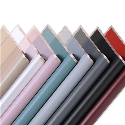 Harga yang bagus Shinewrap Pabrik Harga Langsung 2024 Hot Sale Golden Edge Flower Wrapping Paper Bouquet Florist Gift Packing Paper on line