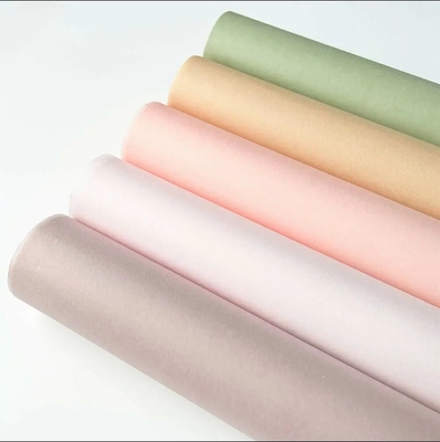 Harga yang bagus Biocolor Dua Sisi Daur Ulang Florist Wrapping Paper Untuk Bunga Segar Warna Disesuaikan on line
