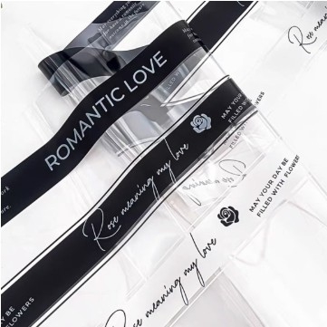 Harga yang bagus Lizhiran Internet selebriti romantis Inggris opp waterproof sederhana selolofan karangan bunga bungkus kertas bungkus bunga on line