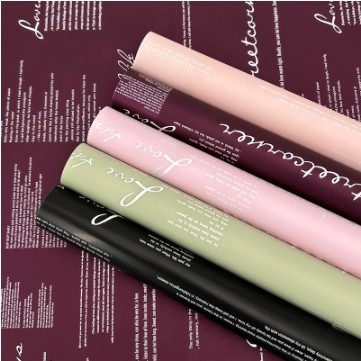Harga yang bagus Dua warna tahan air Hanfei kertas Ou Ya kertas bunganya kertas bunganya DIY bahan bunga buket bahan kemasan grosir on line