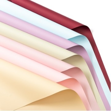 Harga yang bagus Warna murni Ou Ya kertas bunga bungkus kertas bunga bungkus kertas pembukaan keranjang bunga hadiah bahan bunga mawar gaya Korea cinta pertama on line