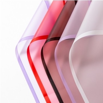 Harga yang bagus Bungkus Bunga Warna Padat Matte Magic Edge Paper Translucent Waterproof Kertas Korea untuk Kemasan Buket Berwarna Berbagai on line