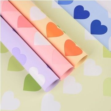 Harga yang bagus Waterproof Rose Bouquet Wrapping Paper dalam Neon Love Colors DIY Bahan Kerajinan on line