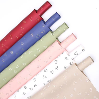 Harga yang bagus Lizhiran Sweetheart Waterproof Love Bouquet Wrapping Paper Yang Harus Anda Punya Untuk Kemasan Bunga dan Toko on line