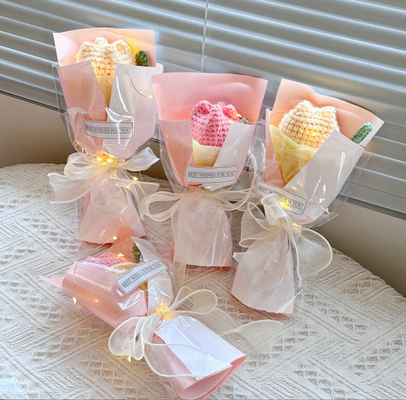 Harga yang bagus Bunga kecil namun mencolok 15x26cm Bungkus bunga bunga kecil bertekstur dalam berbagai warna on line