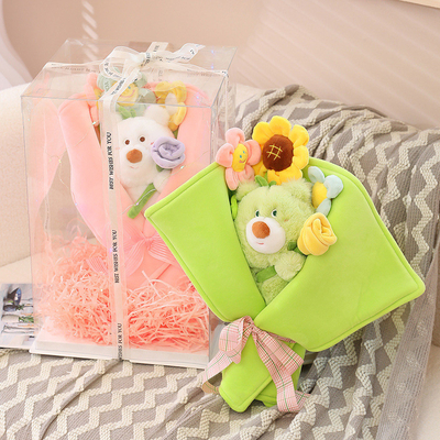 Harga yang bagus Rose Bear Plush Bouquet - Hadiah Valentine/Hari Lahir Unik untuk Pacar, Istri & Teman Terbaik on line