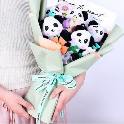 Harga yang bagus Panda Plush Boneka Wisuda Buket Wisuda Musim Buket Hadiah untuk teman sekelas dan pacar Produk jadi dari Hari Anak Buket on line