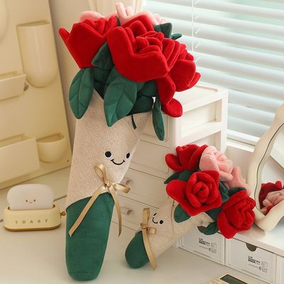Harga yang bagus Rose Pink Couple Festival Hadiah Ulang Tahun untuk Gadis Grosir Bunga Bunga Bunga Pintar on line
