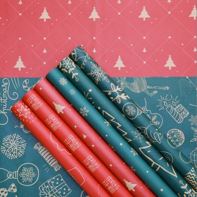 Harga yang bagus Kotak hadiah Natal, kertas pembungkus hadiah, karangan bunga apel Malam Natal, kertas pembungkus hadiah bunga segar on line