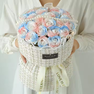 Harga yang bagus Hot Sale New Arrival Artificial Foam Eternal Sabun Bunga Buket Hari Valentine Rose Hadiah on line