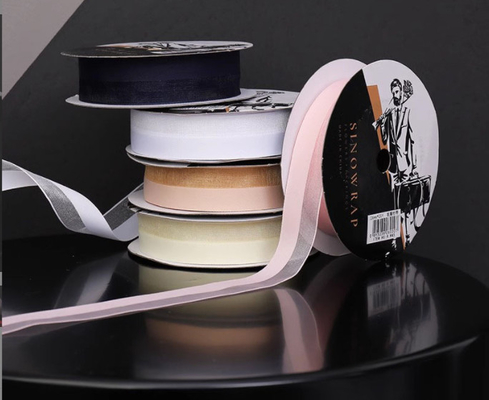 Harga yang bagus Produsen 4cm Ribbon Rose Ribbon Wedding Ribbon Flower Gift Cake Packaging Ribbon Weaving Wholesale on line