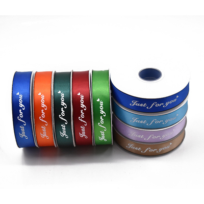Harga yang bagus 2CM polyester tape cetak hanya untuk Anda pita bunganya kemasan pita dapat mencetak LOGO spot grosir on line