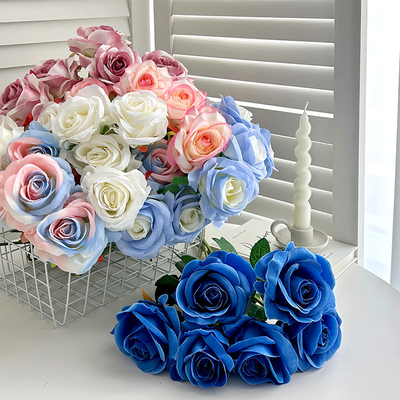 Harga yang bagus Rose bunga buatan dekorasi ruang tamu rumah, Hari Valentine bunga buatan dekorasi ruang pernikahan on line