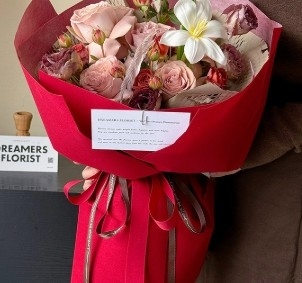 Harga yang bagus Hari Valentine Baru Swan Velvet Kain Bunga Kemasan Kertas on line