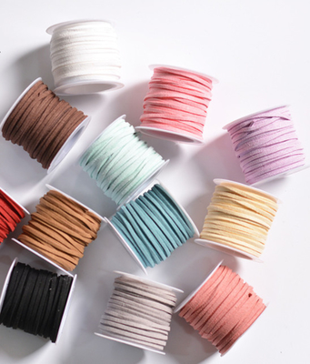 Harga yang bagus Weiyi tali kulit rusa 5 meter, sabuk beludru Korea, tali kulit, bunga segar, pita, karangan bunga dekoratif, bahan kemasan, aksesori DIY buatan tangan on line