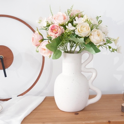 Harga yang bagus Simulasi delima mawar Selesai Bouquet Ins Gaya Dekorasi Rumah Bunga buatan Dekorasi Adegan Pernikahan Di seberang perbatasan Penjualan panas on line