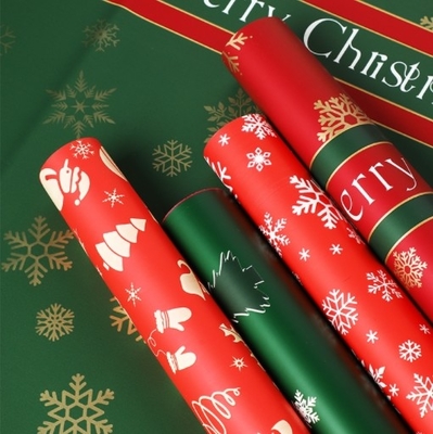 Harga yang bagus Kertas bungkus bunga Natal, kertas bungkus karangan bunga apel malam Natal, selophane salju tahan air, hadiah kertas Ouya on line