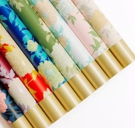 Harga yang bagus Kertas Yuyin Warna Nasional Kertas Kemasan Bunga Vintage Peony on line
