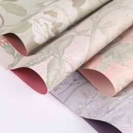 Harga yang bagus BOPP Secret Garden Waterproof Floral Flower Packaging Paper untuk Bungkus Bungkus on line