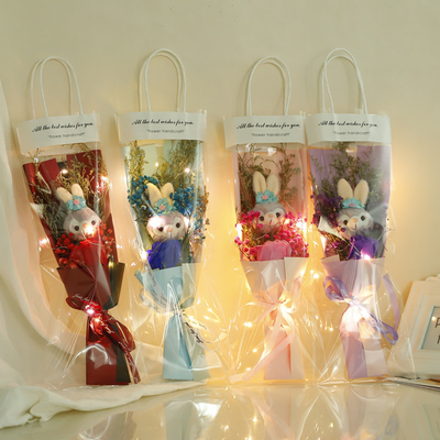 Harga yang bagus Valentine's Day 520 Bagged Sunflower Starry Sky Doll Bouquet Hadiah untuk Pacar, Istri, dan Best Friend's Birthday on line