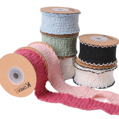 Harga yang bagus Renda Tenacity Tinggi dan Pita Tenun Kombinasi Sempurna untuk Pembuatan Pita DIY Lebar 2.5cm on line