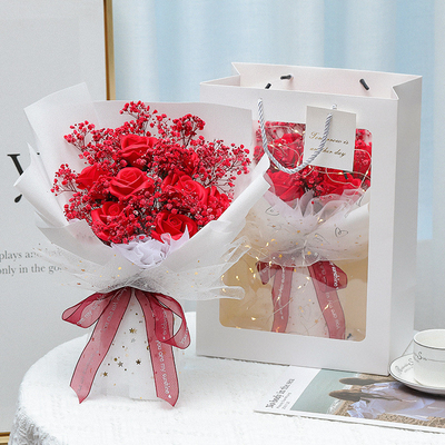 Harga yang bagus Sepanjang perbatasan Bunga Baru yang Dikeringkan Buket Bunga Abadi Bintang Langit Buket 520 Hari Valentine Hadiah Kreatif untuk Pacar on line