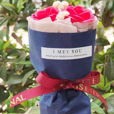 Harga yang bagus Baby's Breath Rose Mini buket bunga sabun, hadiah ulang tahun, souvenir, dekorasi mobil dan hiasan on line