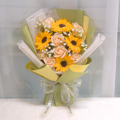 Harga yang bagus Musim kelulusan mawar, buket sabun sinar matahari, Hari Anak, Festival Qixi dan hadiah Hari Valentine on line