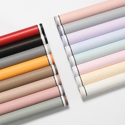 Harga yang bagus Kertas Pembungkus Bunga Ukuran 58*58cm untuk Bingkai Foto Kenangan Bahan Solid-Color Border Eurasian Paper Gaya Korea untuk Pembungkusan Buket on line
