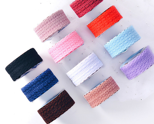 Harga yang bagus Bahan kemasan bunga renda pita salju gaze pita bunga buket untuk DIY buatan tangan lebar 2,5cm on line