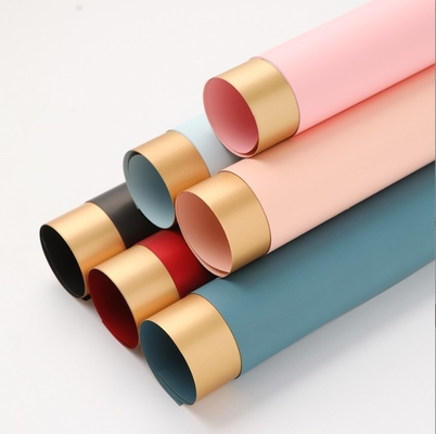 Harga yang bagus Pembukaan Jincai Paper! keranjang bunga, kertas bungkus bunga Ouya berwarna emas, karangan bunga, bahan bungkus bunga, seni bunga buatan tangan on line