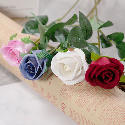 Harga yang bagus Bunga Simulasi Mini Single Rose Bunga Palsu Dekorasi Rumah Handheld Bunga Dekorasi Pernikahan Produsen Grosir Bunga Segar Bunga Kering on line
