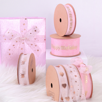 Harga yang bagus Pita Hari Anak Merah Muda 9cm/9m Sempurna untuk Hadiah Genggam DIY Dekorasi Kue Ulang Tahun dan Tali Kotak Hadiah on line