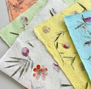 Kertas Kemasan Bunga Tekstur Daun Festival Bunga dalam Berbagai Warna
