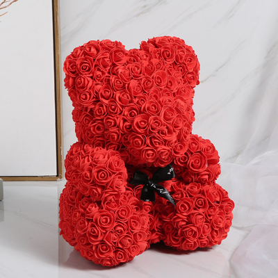 Harga yang bagus Bunga abadi mawar hadiah ulang tahun beruang, 520 hadiah Hari Valentine, bunga abadi produk beruang, beruang mawar on line