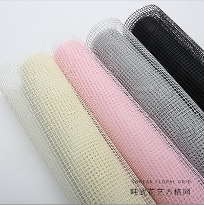 Jaring Persegi Seni Bunga Gaya Korea Kertas 50*50cm untuk Lapisan Buket Bunga Buatan Tangan DIY