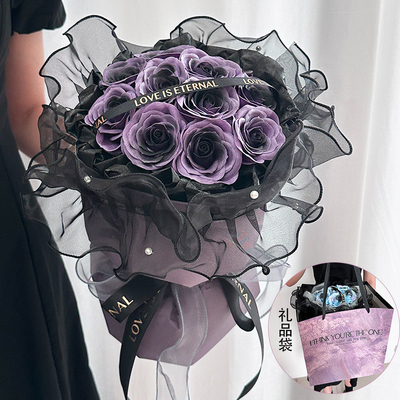 Harga yang bagus Grosir buket sabun jam bunga plum, hadiah Hari Guru dan Hari Valentine, hadiah ulang tahun, bunga yang dikonser dan buket mawar on line