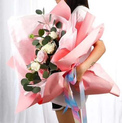 50*70cm Gaya Korea Kertas Pearlescent Waterproof yang Tepat untuk Bungkus Bunga Buket Lining Dalam dan Kue Panggang