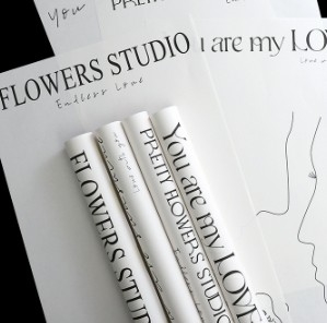 Harga yang bagus 57*57cm Ins Simple Internet Celebrity Paper Waterproof Floral Flower Packaging Paper Waktu Pengiriman 30-45 hari on line