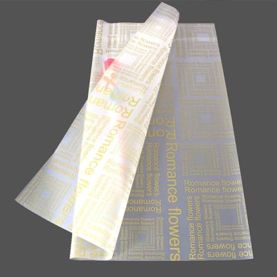 Harga yang bagus Bunga Bungkus huruf Inggris Matte Paper Semi-transparent Frosted Paper dan bahan bunga untuk bungkus hadiah on line