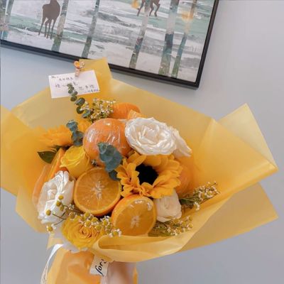 Harga yang bagus Kertas Pembungkus Bunga Tahan Air Warna Modis untuk Buket Segar Hansu Paper on line