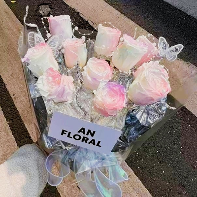 Harga yang bagus Buket Bunga Sabun Mermaid Rose Gaya Niche, Bunga Bunga buatan buatan buatan buatan untuk Hari Valentine, Hari Ibu, Ulang Tahun & Hadiah Liburan on line
