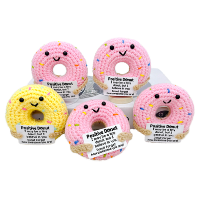 Harga yang bagus Handmade Donut Crochet Plush, Eco-Friendly Textile & Fabric Emotional Support Gift on line