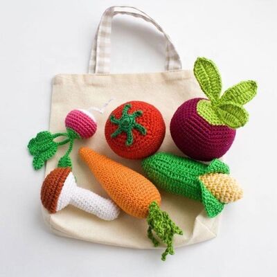 Harga yang bagus Amigurumi Baby Play Cute Vegetable Crochet Handmade Baby Toys on line