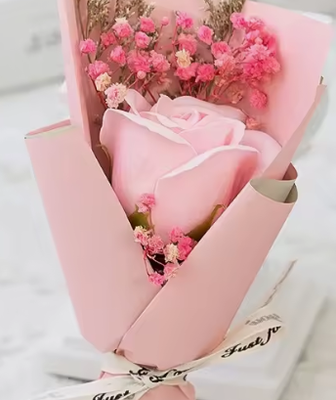 Harga yang bagus Bunga mawar sabun mini Buket unik grosir Pernikahan dan hadiah Hari Valentine Bunga sabun kering on line