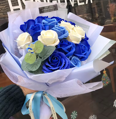 Harga yang bagus Hari Valentine Sabun Bunga Mawar Buatan Kerajinan Tangan Buket Kreatif Hadiah Ulang Tahun on line