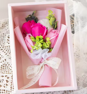 Harga yang bagus Romantic Eternal Rose Sabun Bunga Buket Kotak Hadiah Untuk Bunga Perhiasan Peringatan Ulang Tahun Ulang Tahun Hari Valentine Gif on line