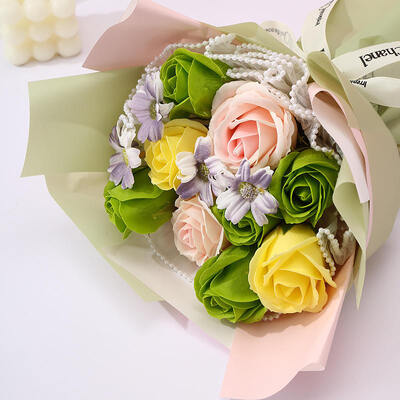 Harga yang bagus Mini Eco-Friendly High Quality Soap Rose Bouquet Bentuk Bulat Bunga Sabun buatan Untuk Ulang Tahun Pernikahan Ulang Tahun Liburan Rumah Dekorasi Dinding Grosir on line