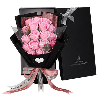 Harga yang bagus Sabun Beraroma Buatan Buket Mawar Kotak Hadiah Bunga Sabun Kristal Romantis untuk Pernikahan Ulang Tahun Valentine Natal Dekorasi Liburan Kelulusan on line